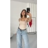 Bonne Kare Yaka Bodysuit - Bej