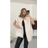 Cate Oversize Yelek - Bej