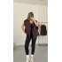 Cate Oversize Yelek - Bordo