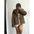 Celin Peluş Kürk - Kahve