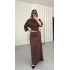 Claire Etekli Takım - Kahve