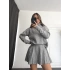 Clara Pileli Triko Takım - Gri
