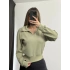 Cloe Polo Yaka Sweatshirt - Haki
