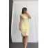 Daphne Tek Omuz Elbise - Sarı