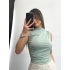 Eliz Drapeli Bluz - Mint
