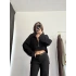 Eloise Fermuarlı Bluz - Siyah