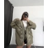 Etnik Desen Kimono Ceket- Haki