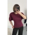 Everly Yarasa Kol Bluz - Bordo