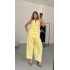 Flavia Yakalı Takım - Sarı