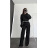Hesna Biyeli Triko Takım - Siyah