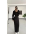 Hırkalı Elbise Takım -Siyah