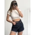 Inna Kot Şort - Koyu Kot