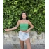 İp Askılı Crop -Yeşil