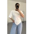 Kitty Korse Detay Bluz - Beyaz
