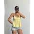 Layla Askılı Bluz - Sarı