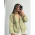 Lilia Keten Ceket - Haki