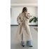 Lisa Long Kaşe Kaban - Bej