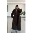 Lisa Long Kaşe Kaban - Kahve