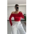 Lonica Madonna Crop - Kırmızı