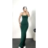 Mermaid Askılı Elbise -Yeşil