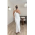 Milena Payetli Elbise - Beyaz