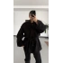 Mindy Kısa Kaşe Kaban - Siyah