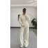 Morna Çift Fermuarlı Triko Takım - Bej
