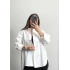 Niha Oversize Gömlek - Beyaz