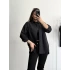 Niha Oversize Gömlek - Siyah