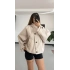 Polley Kapişonlu Trençkot - Bej