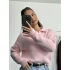 Polo Yaka Triko Kazak - Pembe