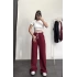 Rave Bel Detay Pantolon - Bordo