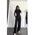 Regina Asimetrik Büzgülü Takım - Siyah