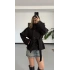 Rosita Dik Yaka Kaşe Kaban - Siyah