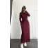 Sanja Bağlamalı Elbise - Bordo