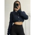 Sheela Crop Hırka - Lacivert