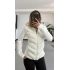 Silver Şişme Mont - Beyaz