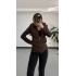Silver Şişme Mont - Kahve