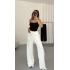 Simli Modal Eşofman - Beyaz