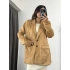 Süet Blazer Ceket - Camel