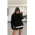 Tshirt Detaylı Sweatshirt - Siyah