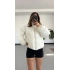 Valeria Şişme Muadil Mont - Beyaz