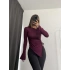 Vien Asimetrik Bluz - Bordo