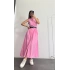 Windy Kemerli Elbise - Pembe