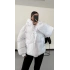 Zr Oversize Puffer Mont - Beyaz