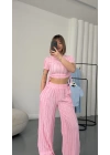 Molly Büzgülü Takım - Pembe