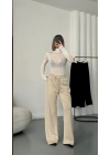 Clara İpli Pantolon - Bej