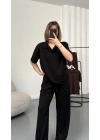 Carla Polo Yaka Takım - Siyah