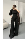 Rosa Bağlamalı Takım - Siyah