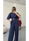 Laure Kuşaklı Takım - Lacivert